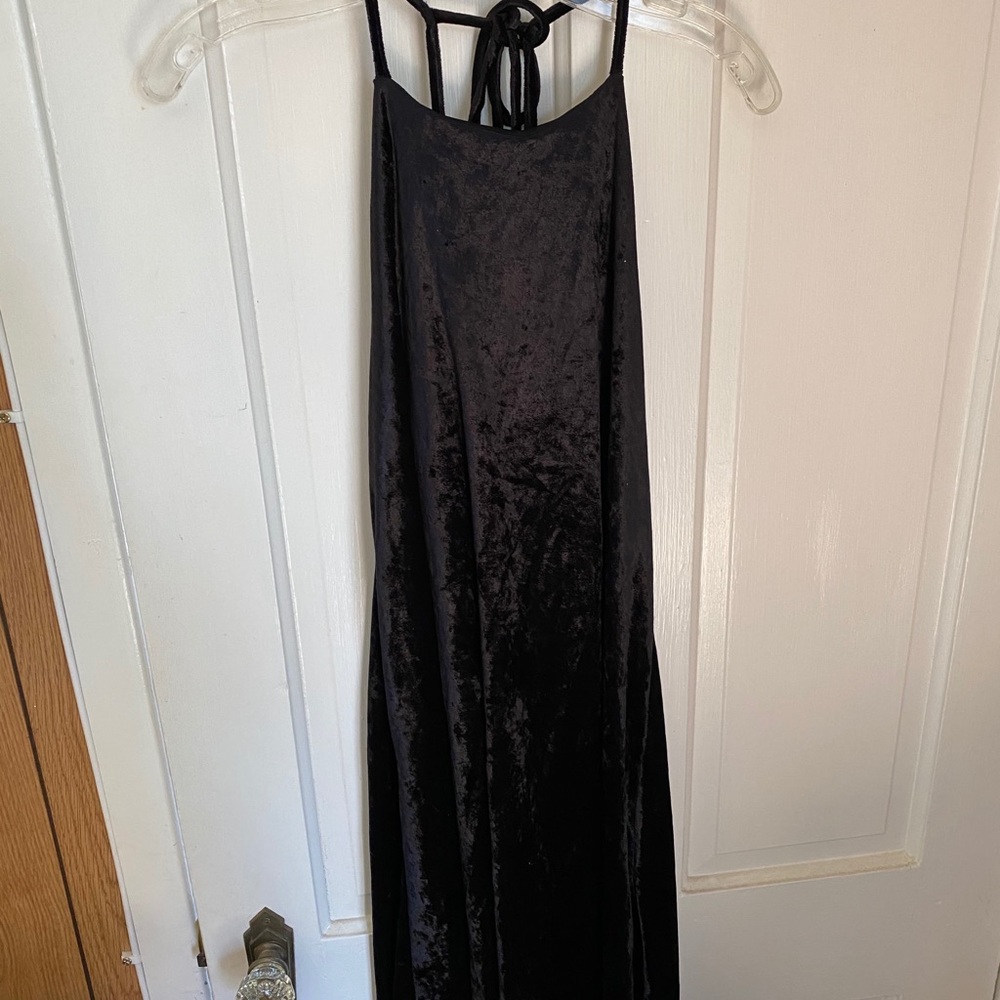 Velvet black dress